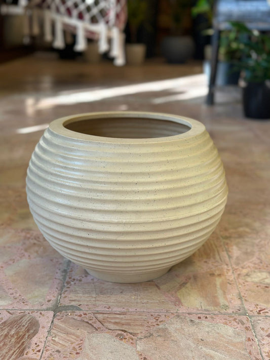 Beige Fiber glass pot